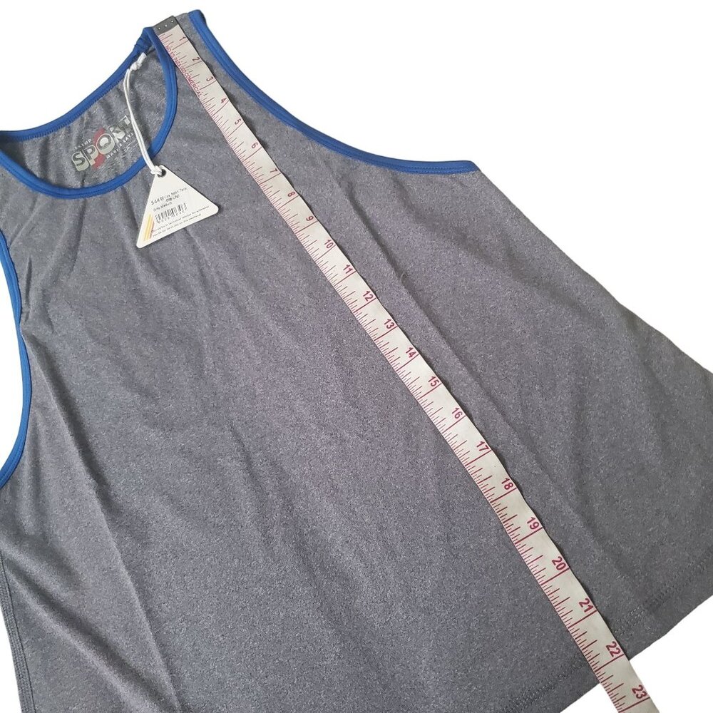Marine Layer Liza sport tank top womens size medium Gray round neck activewear - Picture 8 of 9